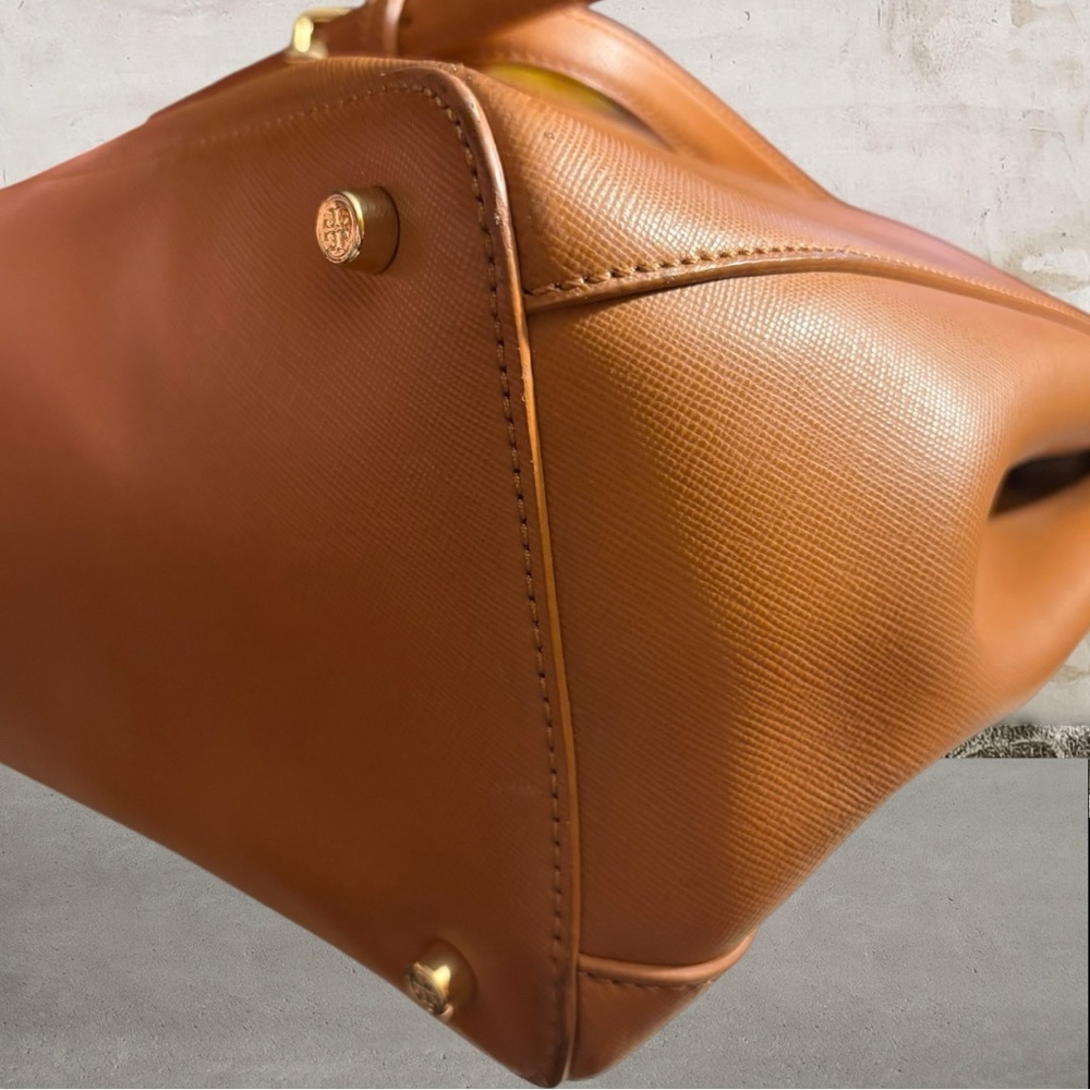 Tory Burch Tan Leather Satchel & Crossbody - Picture 7 of 12